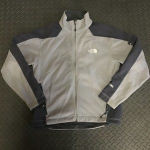 The North Face Gray Full Zip Fleece Jacket Mens